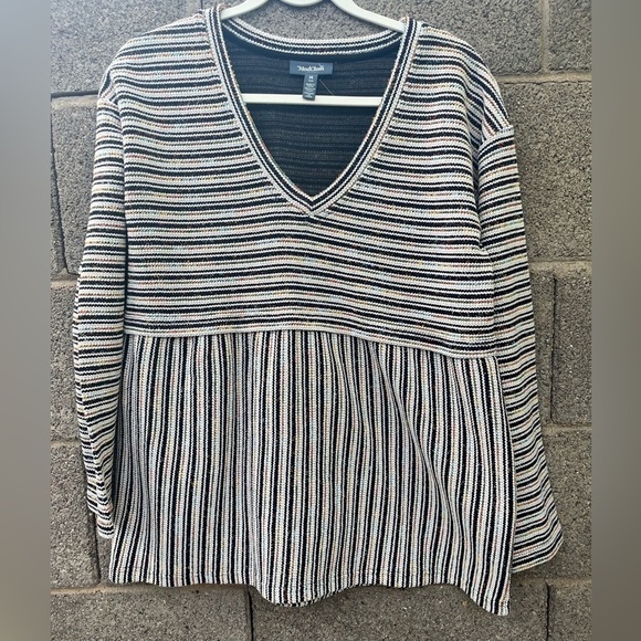Mod cloth striped knit sweater - Picture 1 of 5
